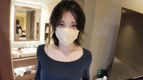 ギャップ萌え必至♡【初撮り】長身スレンダーなインストラクター・彼氏に内緒で個撮に応募して何度もイキまくる